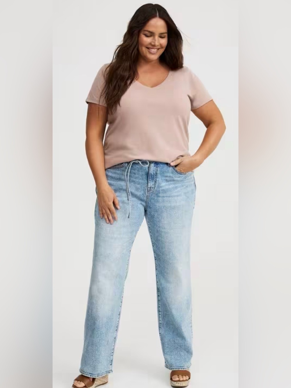 Torrid almondine Girlfriend Signature Jersey V-Neck Tee size 2X